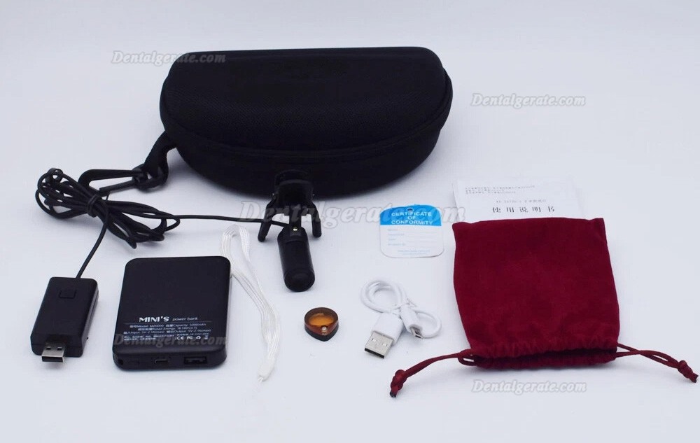 KWS KD-201AJ-3 Dental Lupenbrille Licht 1W LED Mit Optischem Filter